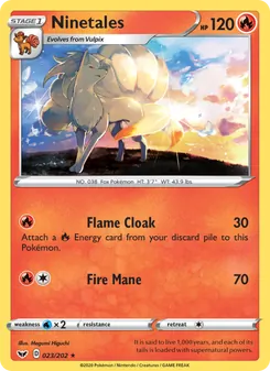 Ninetales, Sword & Shield No. 23 Normal