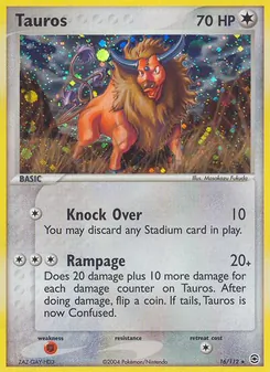 Tauros, FireRed & LeafGreen No. 16 Holo