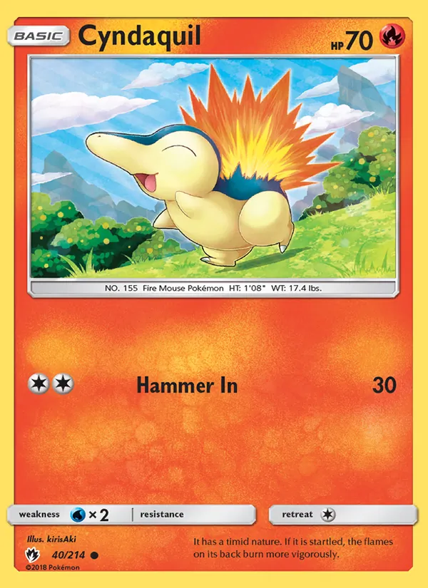 Cyndaquil, Lost Thunder No. 40