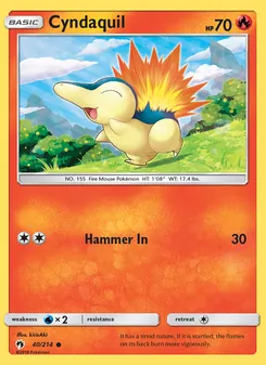 Cyndaquil, Lost Thunder Nº 40 Normal