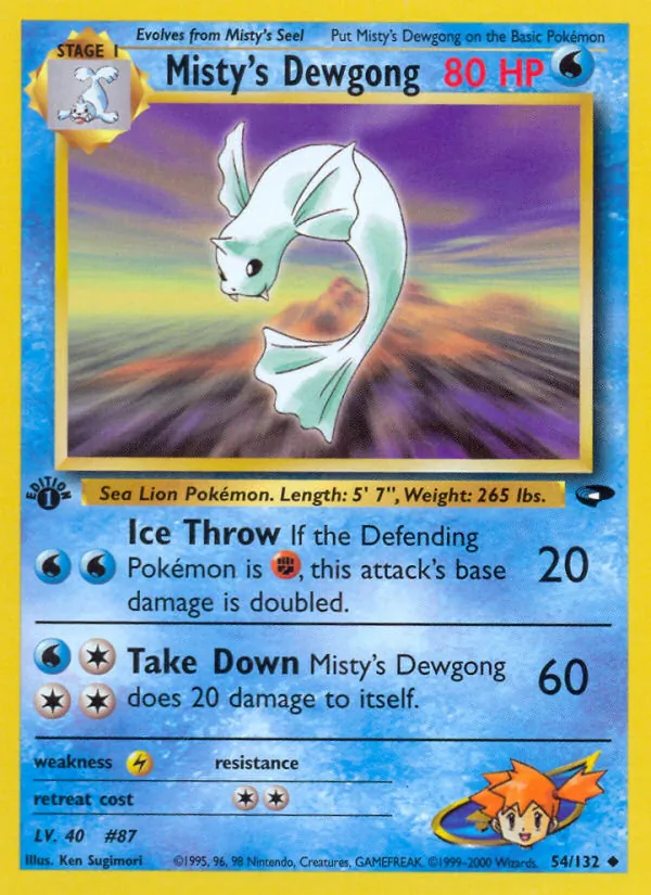 Misty's Dewgong, Gym Challenge No. 54