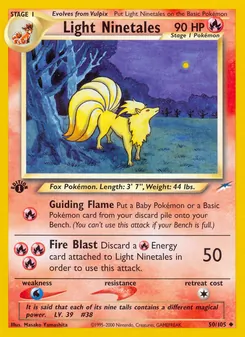 Light Ninetales, Neo Destiny Nº 50 Normal