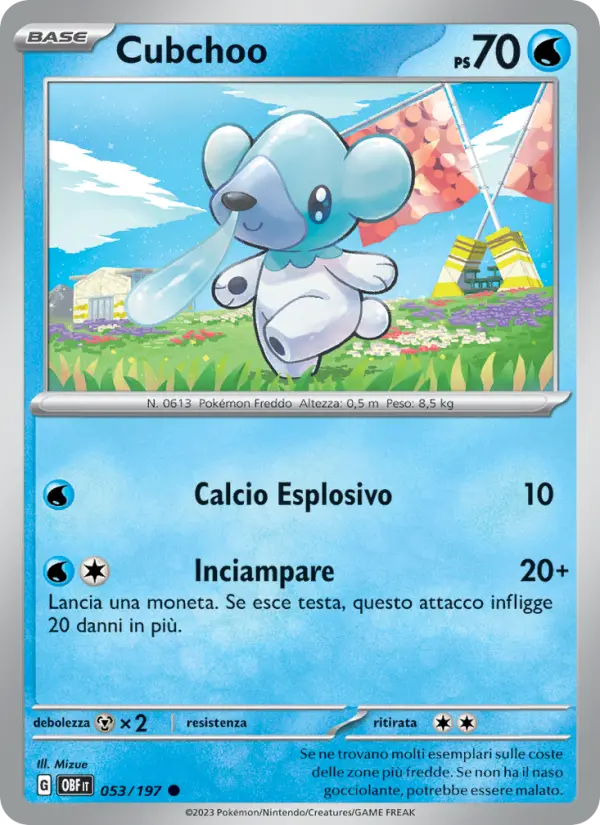 Cubchoo, Ossidiana Infuocata No. 053