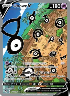 Unown V, Tempesta Argentata No. 177 Holo
