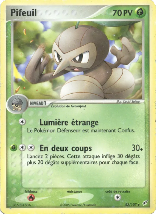 Pifeuil, EX Deoxys Nº 43