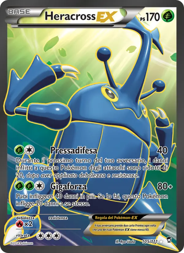 Heracross EX, Colpi Furiosi Nº 105
