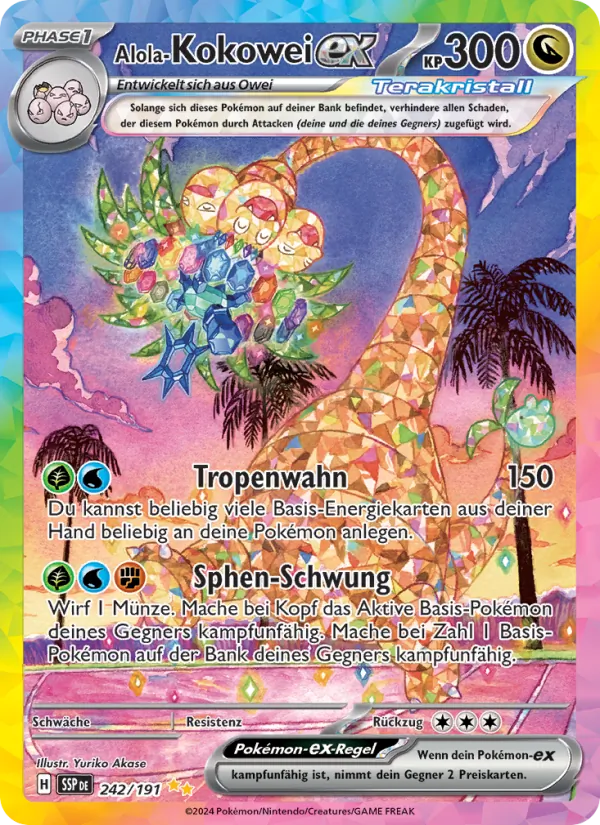 Alola-Kokowei-ex, Stürmische Funken No. 242
