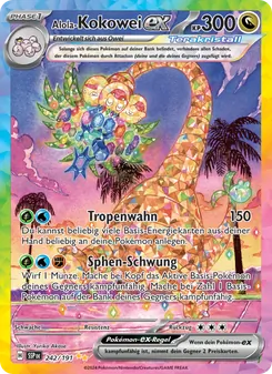 Alola-Kokowei-ex, Stürmische Funken No. 242 Holo