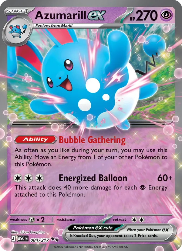 Azumarill ex, Ascended Heroes No. 084