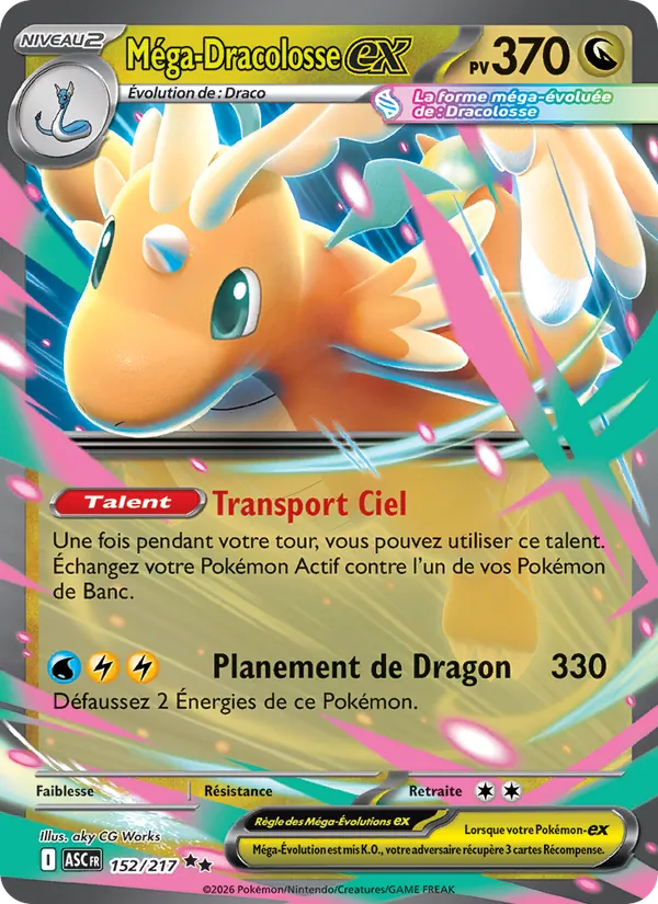 Méga-Dracolosse-ex, Héros Transcendants No. 152