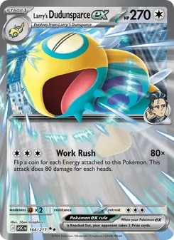Larry's Dudunsparce ex, Ascended Heroes Nº 164 Holo
