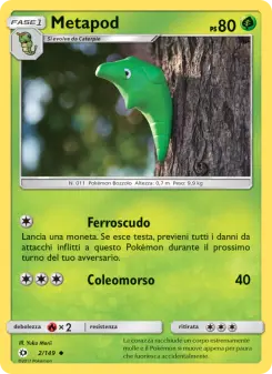 Metapod, Sole e Luna No. 2 Normal