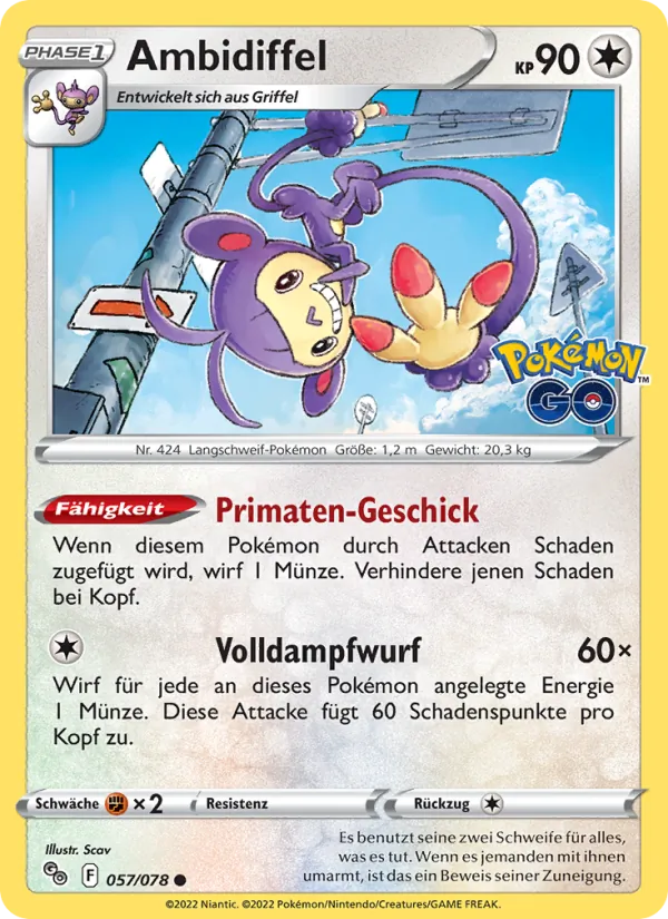 Ambidiffel, Pokémon GO Nº 057