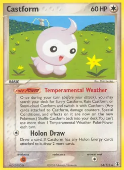 Castform, Delta Species No. 34 Normal