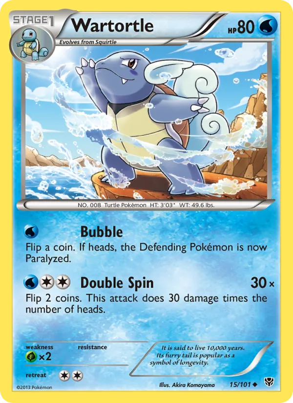 Wartortle, Plasma Blast Nº 15