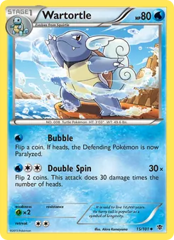 Wartortle, Plasma Blast No. 15 Normal