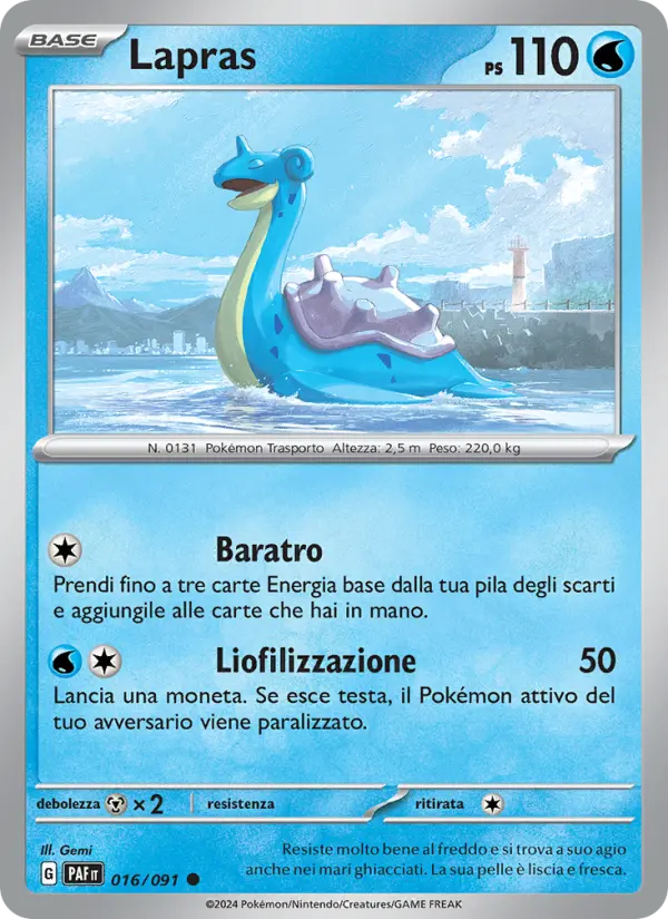 Lapras, Destino di Paldea No. 016