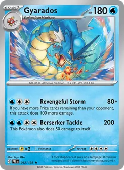 Gyarados, Paldea Evolved No. 043 Holo