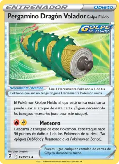 Pergamino Dragón Volador Golpe Fluido, Cielos Evolutivos No. 153 Normal
