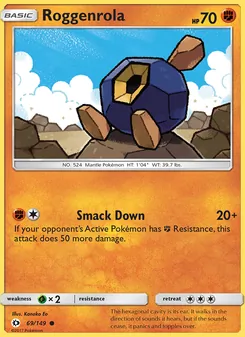 Roggenrola, Sun & Moon Nº 69 Normal