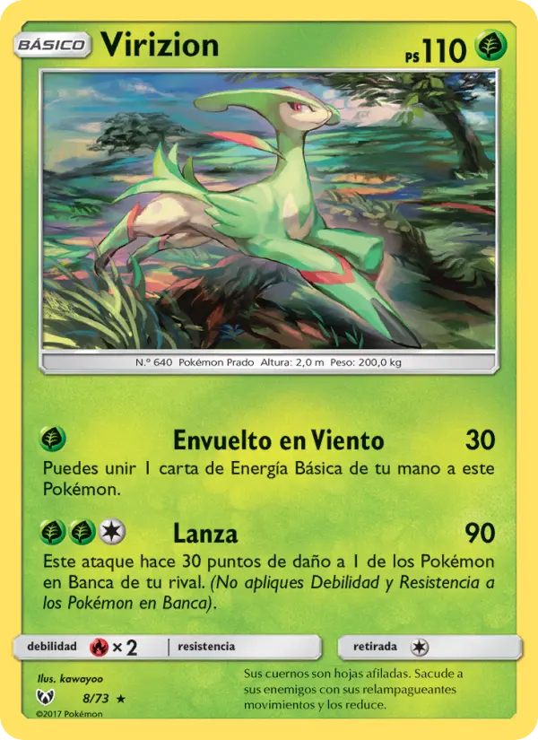 Virizion, Leyendas Luminosas No. 8