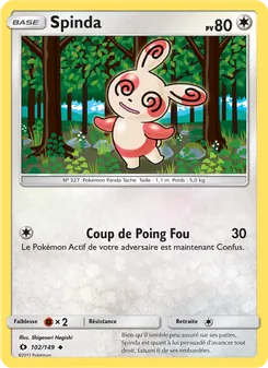 Spinda, Soleil et Lune No. 102 Normal