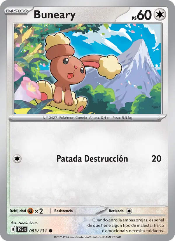Buneary, Evoluciones Prismáticas Nº 083