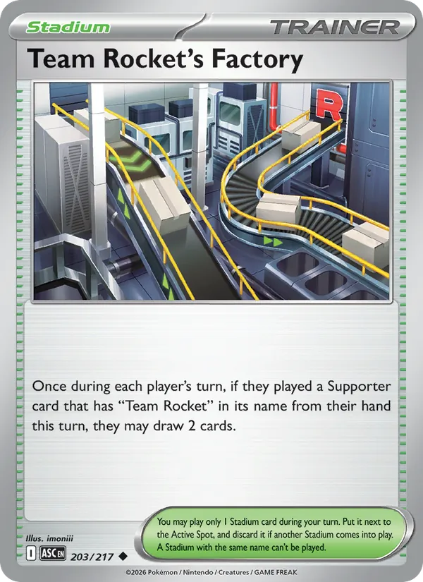 Team Rocket's Factory, Ascended Heroes Nº 203