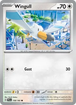 Wingull, Paldea Evolved No. 158 Normal