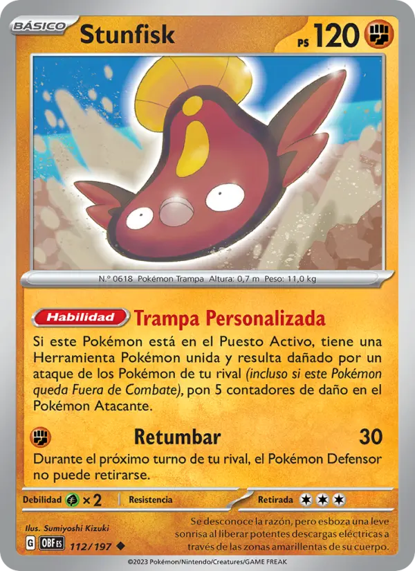 Stunfisk, Llamas Obsidianas No. 112