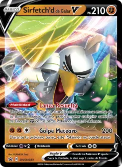 Sirfetch'd de Galar V, Cartas de promoción ESES No. SWSH043 Holo