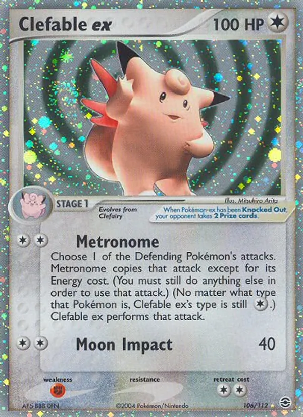 Clefable ex, FireRed & LeafGreen Nº 106