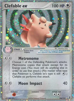 Clefable ex, FireRed & LeafGreen Nº 106 Holo