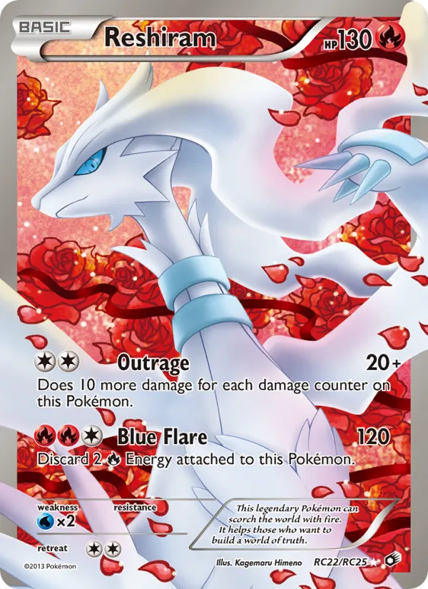 Reshiram, Legendary Treasures Nº RC22