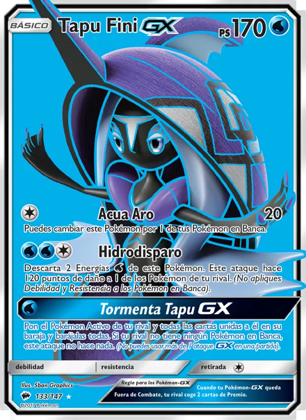 Tapu Fini GX, Sombras Ardientes Nº 133