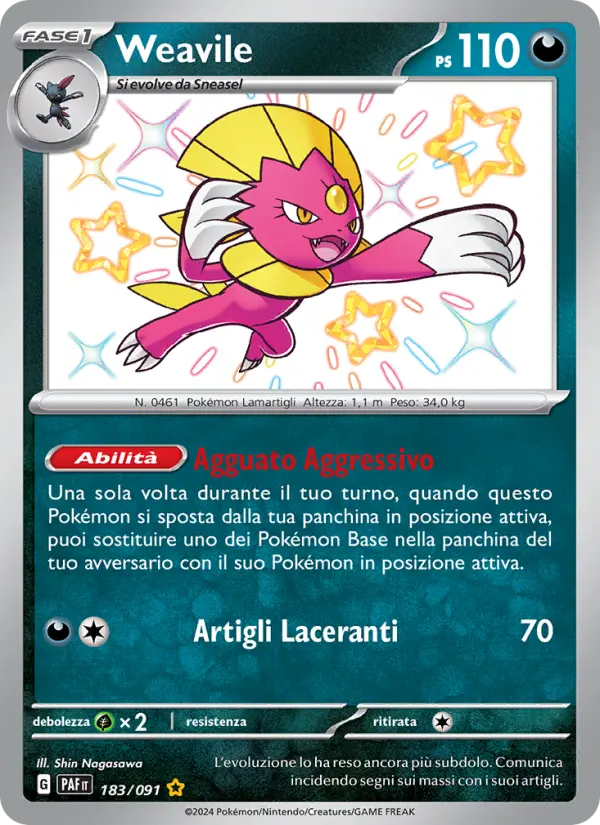 Weavile, Destino di Paldea Nº 183