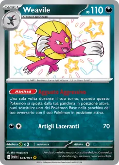Weavile, Destino di Paldea Nº 183 Holo