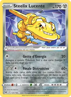 Steelix Lucente, Origine Perduta Nº 124 Holo