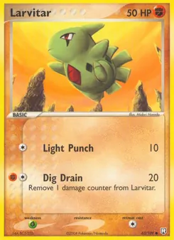 Larvitar, Team Rocket Returns Nº 63 Normal