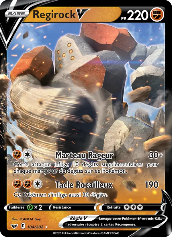 Regirock V, Épée et Bouclier Nº 104