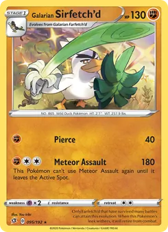Galarian Sirfetch'd, Rebel Clash No. 95 Holo
