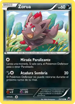Zorua, Oscuros Exploradores Nº 70 Normal