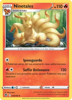 Ninetales, Tempesta Argentata No. 018 Normal