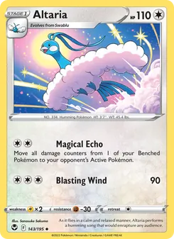 Altaria, Silver Tempest Nº 143 Normal