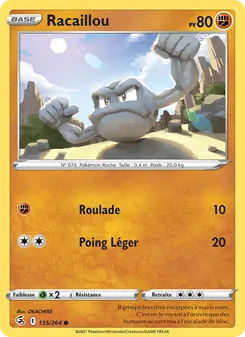 Racaillou, Poing de Fusion No. 135 Normal