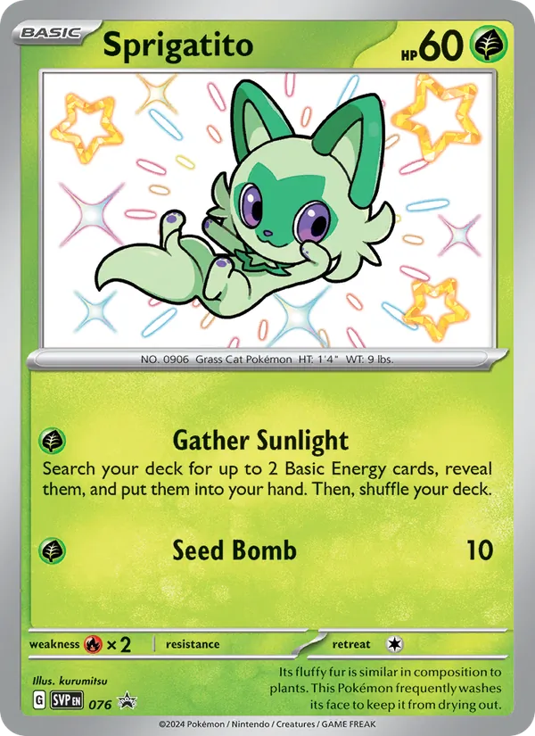Sprigatito, SVP Black Star Promos No. 076