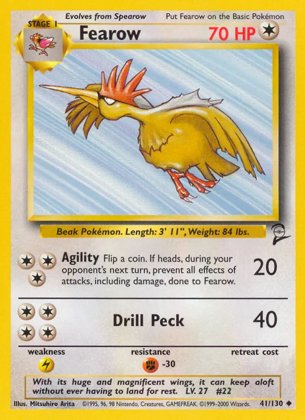 Fearow, Base Set 2 No. 41