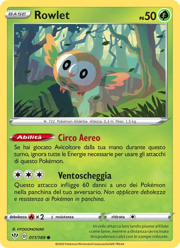 Rowlet, Fiamme Oscure Nº 11