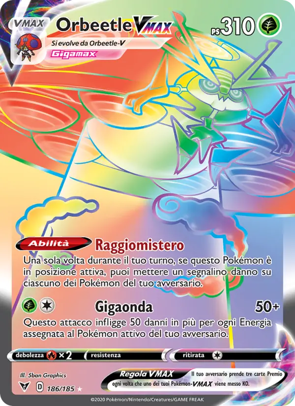 Orbeetle VMAX, Voltaggio Sfolgorante Nº 186