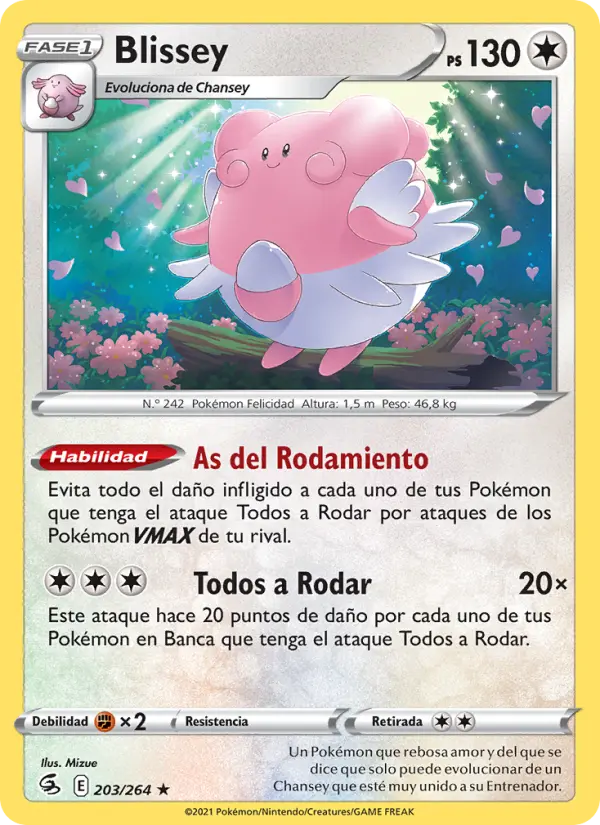 Blissey, Golpe Fusión No. 203